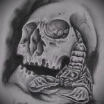 Eredeti példa egy katonai tetoválás vázlatára - a rajz alkalmas a hadsereg légvédelmi tetoválására