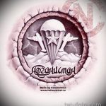 A hadsereg tetoválás vázlatának hűvös változata - a rajz alkalmas hadsereg tengeri tetoválásához