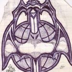 A hadsereg tetoválásának vázlatának érdekes változata - a rajz alkalmas a hadsereg légierőinek tetoválására