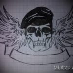 A hadsereg tetoválásának vázlatának hűvös változata - a rajz alkalmas egy férfi hadseregének tetoválására