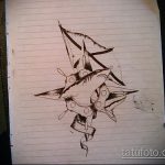 A hadsereg tetoválásának vázlatának tesztverziója - a rajz alkalmas katonai tetoválásokra