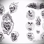 Egy katonai tetoválás vázlatának egyedi változata - a rajz alkalmas hadsereg légvédelmi tetoválására