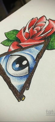 tetoválás rózsa vázlat színű 2019.09.16. №009 - tetovált rózsavázlat színes -