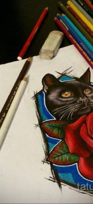 tetoválás rózsaszín vázlat 2019.09.16. №008 - tetoválás rózsa vázlat színes -