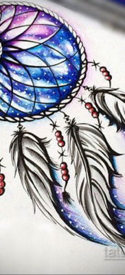 dreamcatcher tetoválásvázlatok színe 2019.09.16. №004 - dreamcatcher tetoválóvázlat -