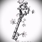Vázlat a kulcs- és zár -tetováláshoz