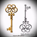 Vázlat a kulcs- és zár -tetováláshoz # 603 a minta klassz változata, amely könnyen használható feldolgozásra, és kulcs- és zár -tetoválásként alkalmazható egy pár számára