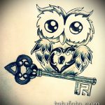 Vázlat a kulcs és a zár tetoválásához # 944 a minta méltó változata, amely jól használható kulcs és zár módosítására és alkalmazására egy pár számára tetoválásként