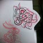 Vázlat a kulcs- és zár tetováláshoz 174. sz.