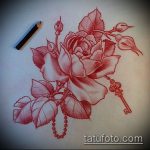 Vázlat a kulcs- és zár -tetováláshoz