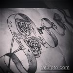 A 337 -es számú kulcs- és zár -tetoválás vázlata a minta egyedi változata, amely könnyen használható revízióhoz, valamint egy pár zár és kulcs tetoválásként történő alkalmazásához