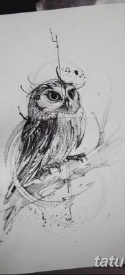 sowy tatuaż szkice dla mężczyzn 03.09.2019 №026 - szkice tatuażu -