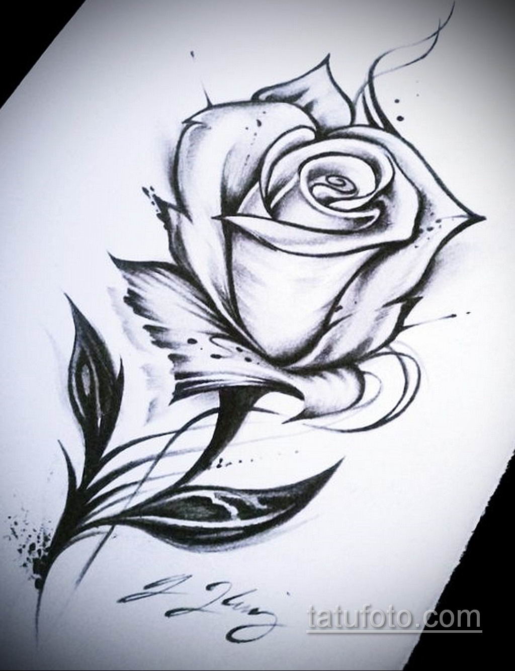 példa vázlatra egyszerű tetoválásokhoz 2019.09.15. №026 - vázlat egyszerű tetoválásokhoz -