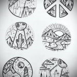 példa vázlatra egyszerű tetoválásokhoz 2019.09.15. №006 - vázlat egyszerű tetoválásokhoz -