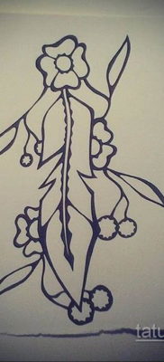 vázlat az egyszerű minták tetoválásához 2019.09.15 №012 - vázlat az egyszerű patt tetováláshoz -