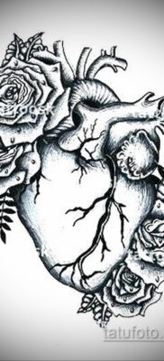 vázlat az egyszerű szív tetováláshoz 2019.09.15 №036 - vázlat az egyszerű szív tetováláshoz -