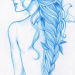 fotó vázlat a tetoválásról Aphrodité istennő 2018. 05. 01. -től №003 - vázlat Aphrodité -