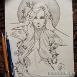 fotó vázlat a tetoválásról Aphrodité istennő 2018. 05. 01. -től №021 - vázlat Aphrodité -