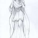 fotó vázlat tetoválásról Aphrodité istennő 2018. 05. 01. -től №029 - vázlat Aphrodité -