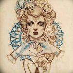 fotó vázlat tetoválásról Aphrodité istennő 2018. 05. 01. -től №032 - vázlat Aphrodité -