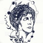 fotó vázlat tetoválásról Aphrodité istennő 2018. 05. 01. -től №048 - vázlat Aphrodité -