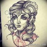 fotó vázlat a tetoválásról Aphrodité istennő 2018. 05. 01. -től №049 - vázlat Aphrodité -