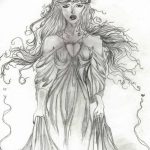 fotó vázlat tetoválásról Aphrodité istennő 2018. 05. 01. -től №065 - vázlat Aphrodité -