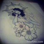 fotó vázlat a tetoválásról Aphrodité istennő 2018. 05. 01. -től №080 - vázlat Aphrodité -