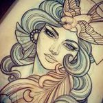 fotó vázlat tetoválásról Aphrodité istennő 2018. 05. 01. -től №093 - vázlat Aphrodité -