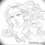 fotó vázlat a tetoválásról Aphrodité istennő 2018. 05. 01. -től №104 - vázlat Aphrodité -