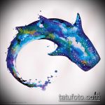 Egy egyedülálló példa a SHARK tetoválás vázlatára - a rajz alkalmas cápa tetoválás horgony cápa mellkasra