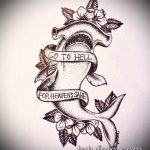 A SHARK tetoválás vázlatának eredeti példája - a rajz alkalmas cápa tetoválásra cápa mellkas rögzítéséhez