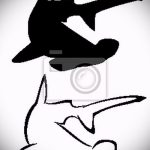 A SHARK tetoválási vázlat tesztverziója - a rajz cápa nyak tetováláshoz alkalmas