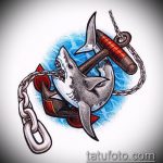 A SHARK tetoválási vázlat egyedülálló változata - a rajz alkalmas a cápa tetoválására a hátán