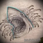 Egy eredeti példa a SHARK tetoválás vázlatára - a rajz alkalmas a polinéziai cápa tetoválására