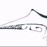 A SHARK tetoválás vázlatának eredeti változata - a rajz alkalmas a cápa tetoválására a hátán