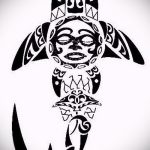 A SHARK tetoválási vázlat teszt példája - a rajz alkalmas tetoválás polinéziai cápához