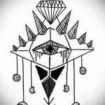 Gyémánttetoválás vázlatai - 13. példa