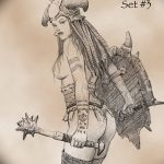 fotó vázlat egy tetováló amazonról, 2018. 05. 01. №144 - tetováló amazon vázlata -