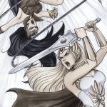 fotó vázlat egy tetováló amazonról, 2018. 05. 01. №148 - tetováló amazon vázlata -