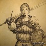 fotó vázlat egy tetováló amazonról, 2018. 05. 01. №149 - tetováló amazon vázlata -