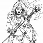 fotó vázlat egy tetováló amazonról, 2018. 05. 01. №152 - tetováló amazon vázlata -