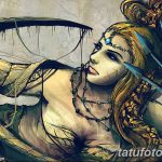 fotó vázlat egy tetováló amazonról, 2018. 05. 01. №172 - tetováló amazon vázlata -