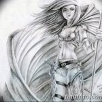 fotó vázlat egy tetováló amazonról, 2018. 05. 01. № 002 - tetováló amazon vázlata -