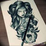 fotó vázlat egy tetoválás amazonról, 2018. 05. 01. № 005 - tetováló amazon vázlata -