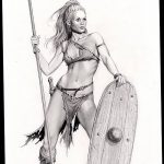 fotó vázlat egy tetováló amazonról, 2018. 05. 01. № 008 - tetováló amazon vázlata -