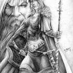 fotó vázlat egy tetováló amazonról, 2018. 05. 01. №014 - tetováló amazon vázlata -