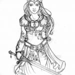 fotó vázlat egy tetováló amazonról, 2018. 05. 01. №026 - tetováló amazon vázlata -