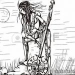 fotó vázlat egy tetováló amazonról, 2018. 05. 01. №039 - tetováló amazon vázlata -