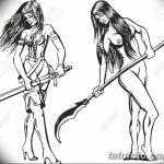 fotó vázlat egy tetoválás amazonról, 2018. 05. 01. №039 - tetoválás amazon vázlata - 34354 345 345